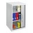 Armoire porte à rideau L500xP500xH900mm 2 tablettes