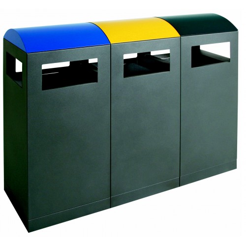 Poubelles de tri sélectif extérieures