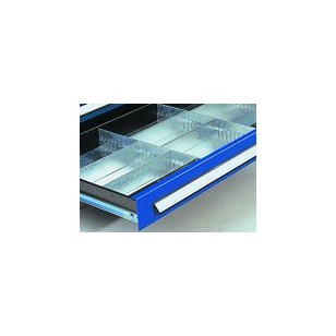 Compartimentages de tiroirs pour armoires verticales à panneaux